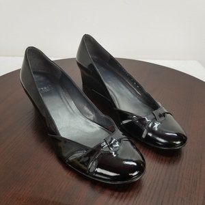 Stuart Weitzman 7.5M Wedge Pumps Black